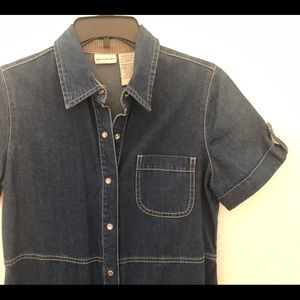 Women’s White Stag Denim Dress Size 4-6